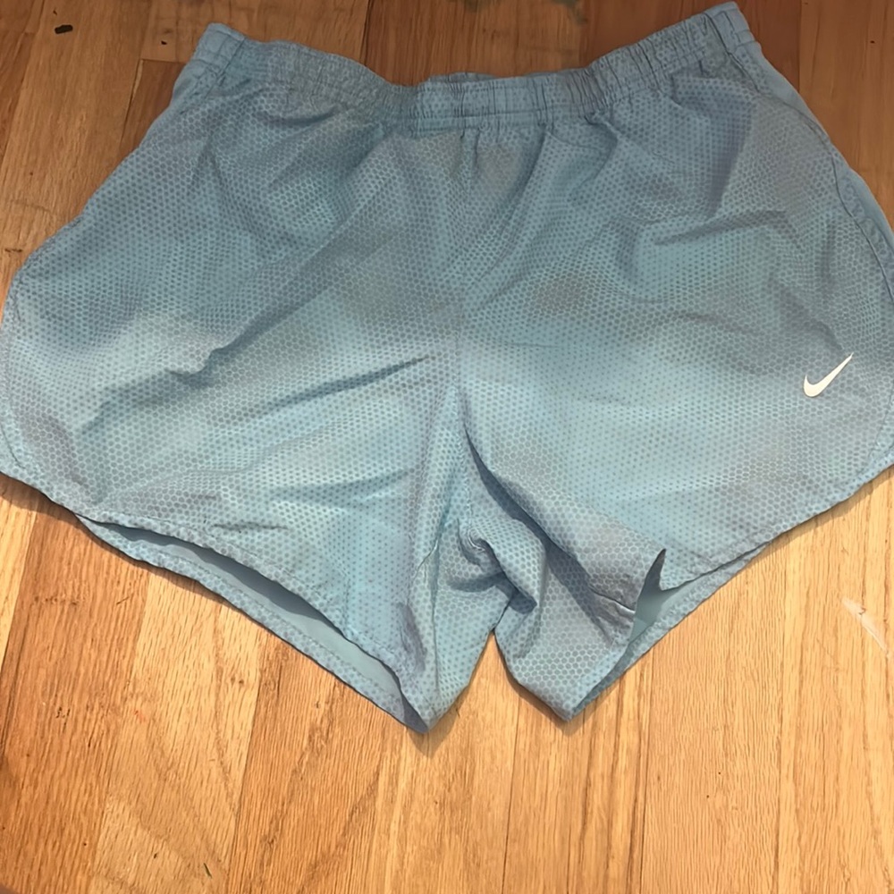 Nike DRI-FIT Light blue spot pattern shorts